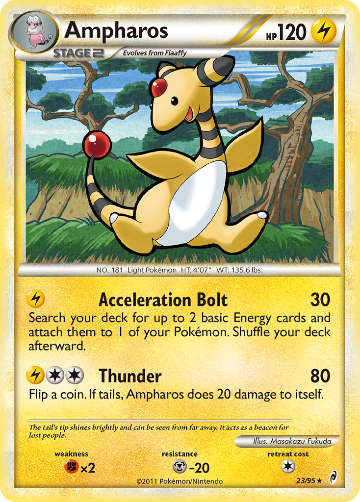 Ampharos (23/95) [HeartGold & SoulSilver: Call of Legends] | Gear Gaming Bentonville