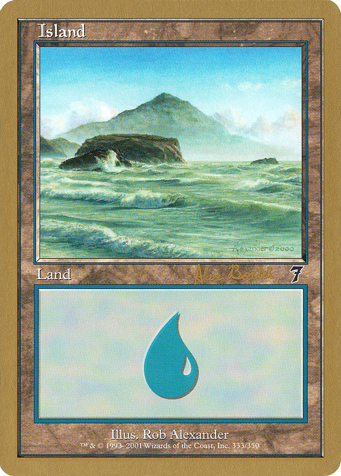 Island (ab333) (Alex Borteh) [World Championship Decks 2001] | Gear Gaming Bentonville