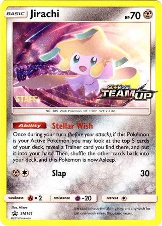 Jirachi (SM161) (Staff) [Sun & Moon: Black Star Promos] | Gear Gaming Bentonville