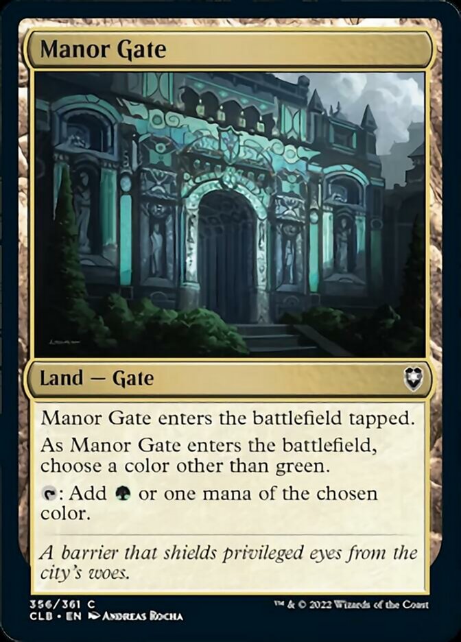 Manor Gate [Commander Legends: Battle for Baldur's Gate] | Gear Gaming Bentonville