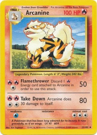 Arcanine (23/102) [Base Set Unlimited] | Gear Gaming Bentonville