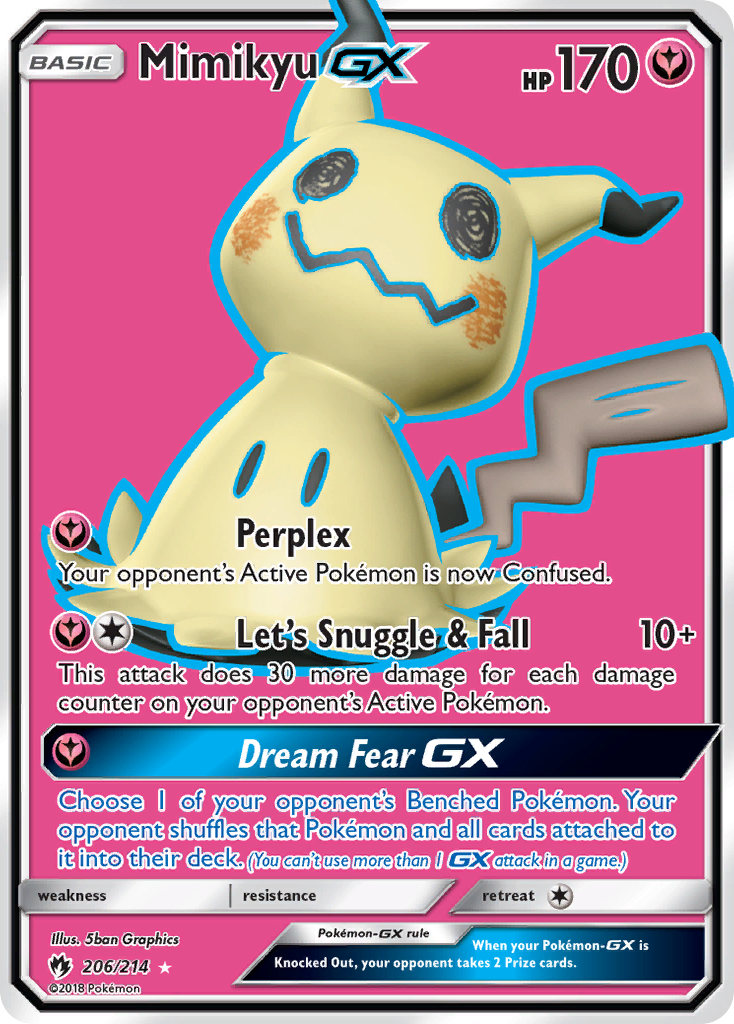 Mimikyu GX (206/214) [Sun & Moon: Lost Thunder] | Gear Gaming Bentonville