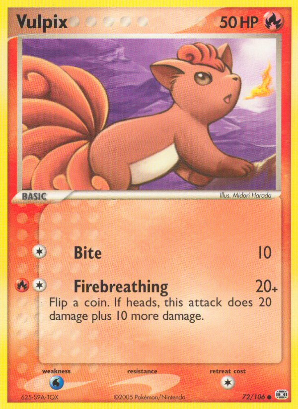 Vulpix (72/106) [EX: Emerald] | Gear Gaming Bentonville