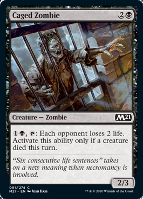 Caged Zombie [Core Set 2021] | Gear Gaming Bentonville