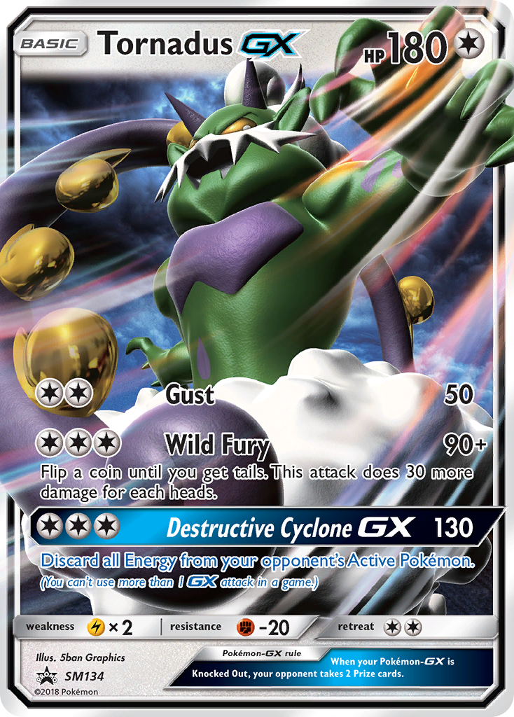 Tornadus GX (SM134) [Sun & Moon: Black Star Promos] | Gear Gaming Bentonville