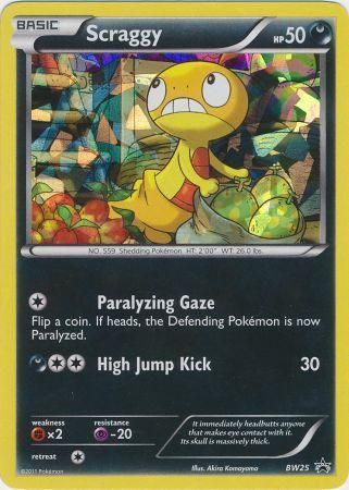 Scraggy (BW25) (Cracked Ice Holo) [Black & White: Black Star Promos] | Gear Gaming Bentonville