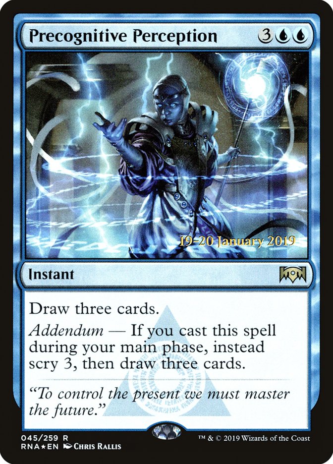 Precognitive Perception [Ravnica Allegiance Prerelease Promos] | Gear Gaming Bentonville