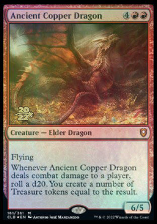 Ancient Copper Dragon [Commander Legends: Battle for Baldur's Gate Prerelease Promos] | Gear Gaming Bentonville