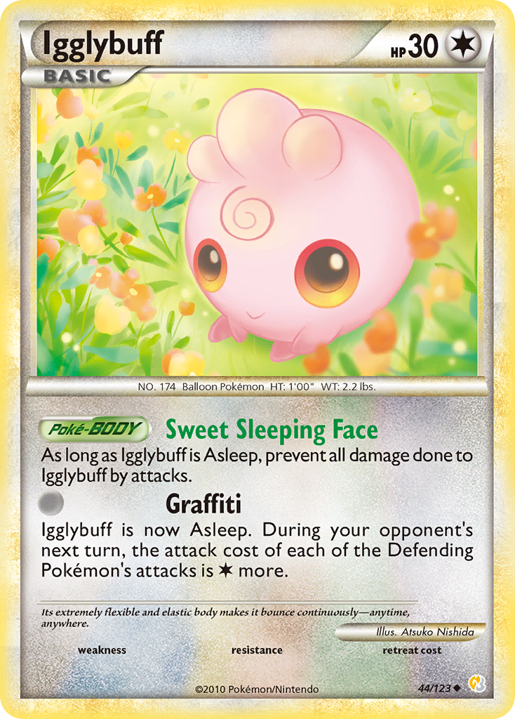 Igglybuff (44/123) [HeartGold & SoulSilver: Base Set] | Gear Gaming Bentonville