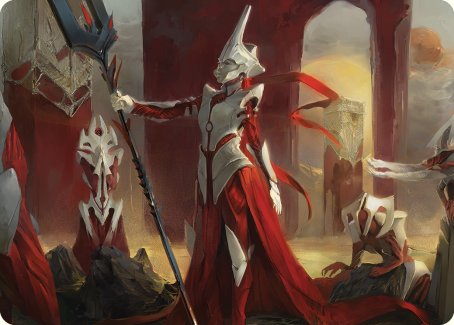 Porcelain Zealot Art Card [Phyrexia: All Will Be One Art Series] | Gear Gaming Bentonville