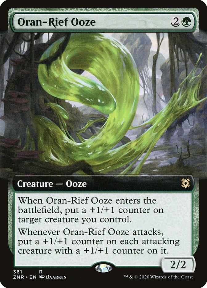 Oran-Rief Ooze (Extended Art) [Zendikar Rising] | Gear Gaming Bentonville