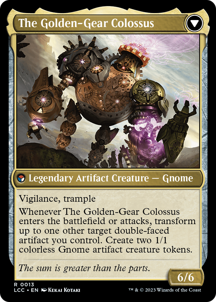 Tetzin, Gnome Champion // The Golden-Gear Colossus [The Lost Caverns of Ixalan Commander] | Gear Gaming Bentonville