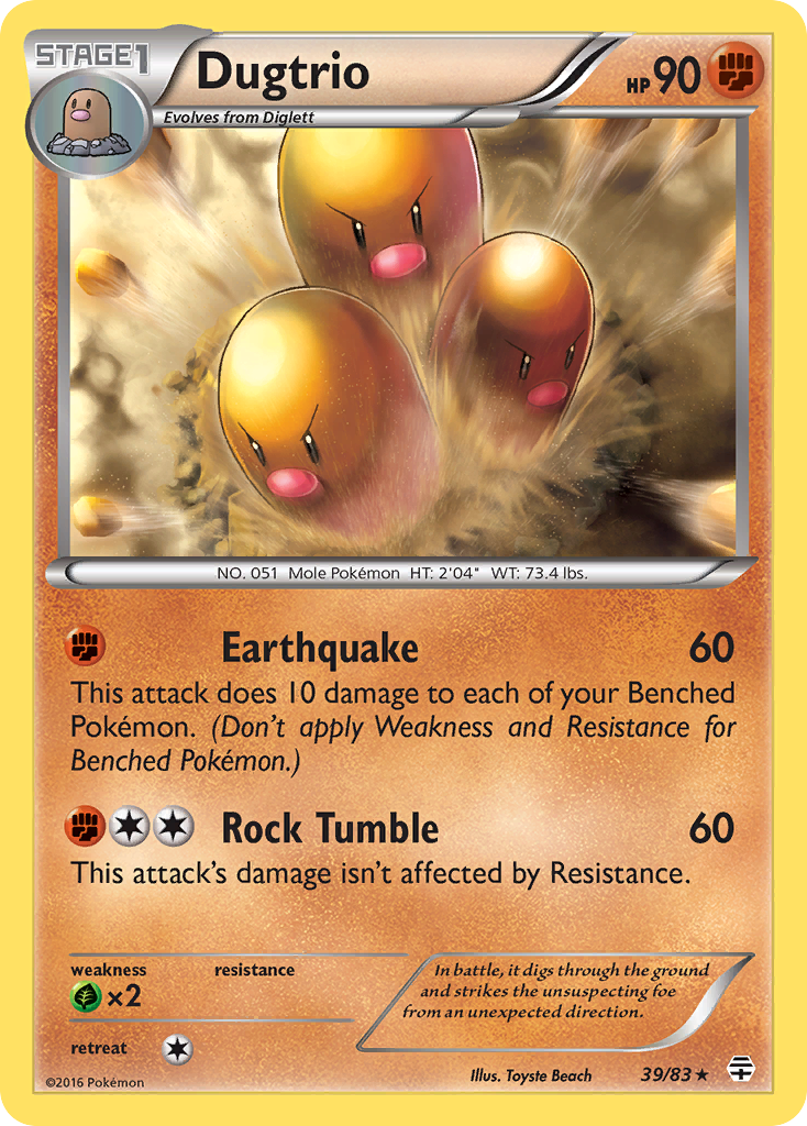 Dugtrio (39/83) [XY: Generations] | Gear Gaming Bentonville