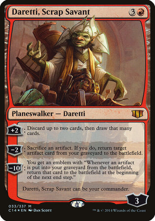 Daretti, Scrap Savant (Commander 2014) [Oversize Cards] | Gear Gaming Bentonville