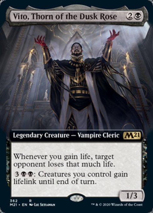 Vito, Thorn of the Dusk Rose (Extended Art) [Core Set 2021] | Gear Gaming Bentonville