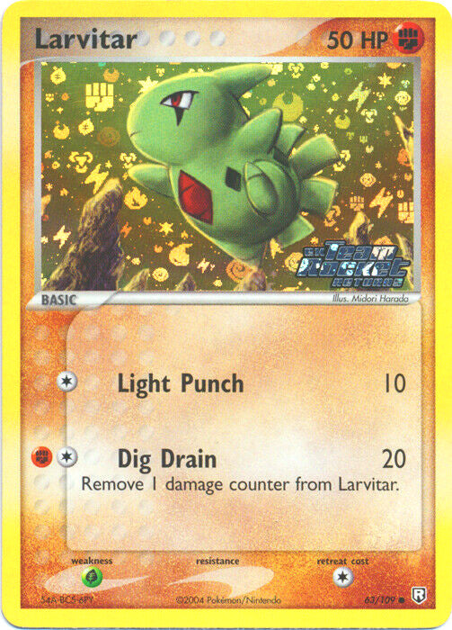 Larvitar (63/109) (Stamped) [EX: Team Rocket Returns] | Gear Gaming Bentonville