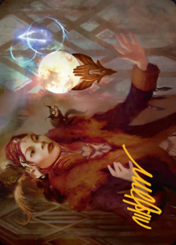 Misfortune Teller Art Card (Gold-Stamped Signature) [Streets of New Capenna Art Series] | Gear Gaming Bentonville