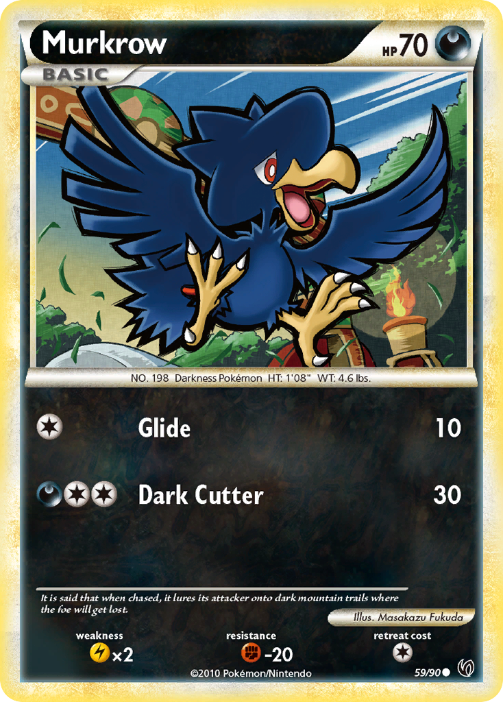 Murkrow (59/90) [HeartGold & SoulSilver: Undaunted] | Gear Gaming Bentonville