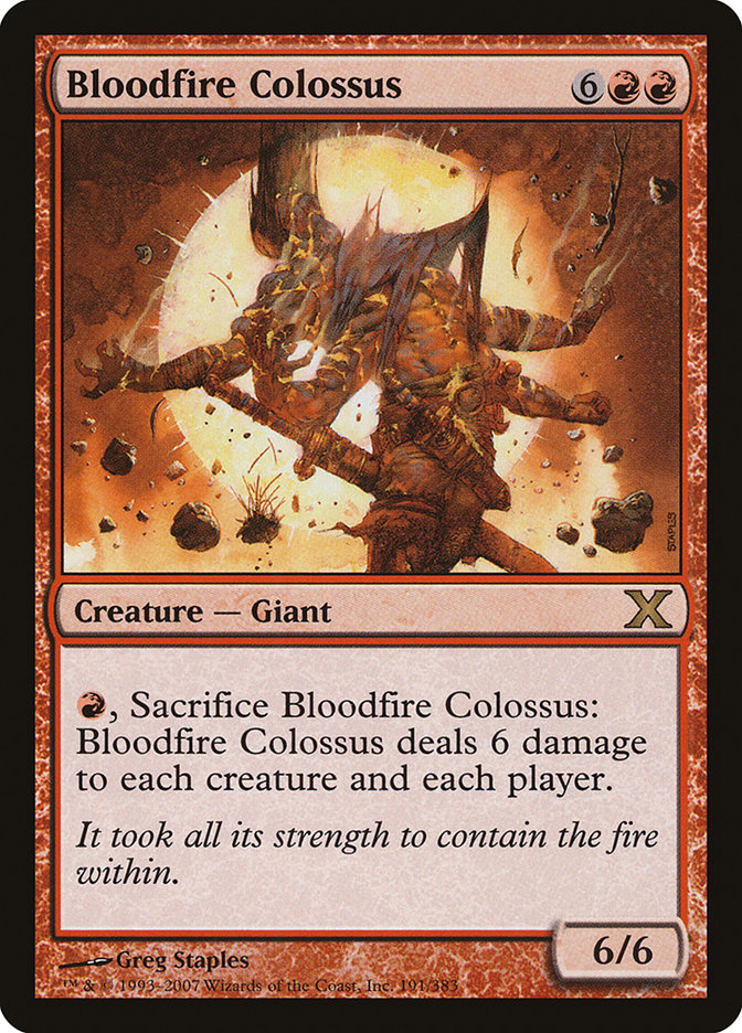 Bloodfire Colossus [Tenth Edition] | Gear Gaming Bentonville