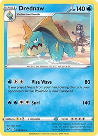 Drednaw (039/185) (Cracked Ice Holo) (Theme Deck Exclusive) [Sword & Shield: Vivid Voltage] | Gear Gaming Bentonville