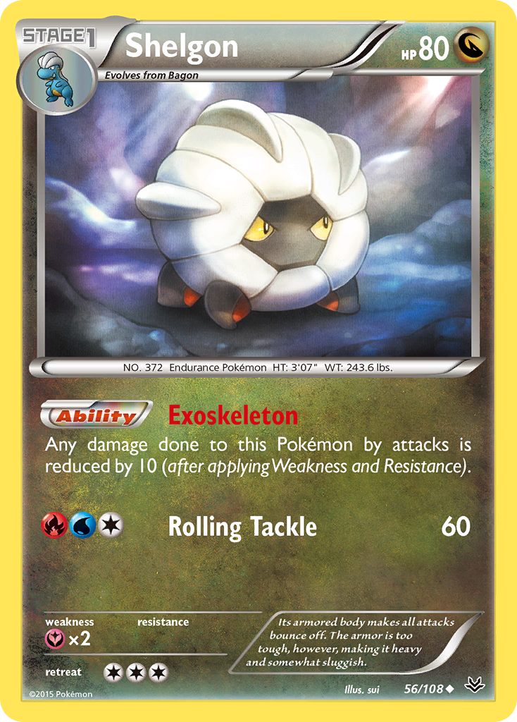 Shelgon (56/108) [XY: Roaring Skies] | Gear Gaming Bentonville