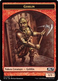 Goblin // Thopter Double-sided Token (Game Night) [Core Set 2019 Tokens] | Gear Gaming Bentonville