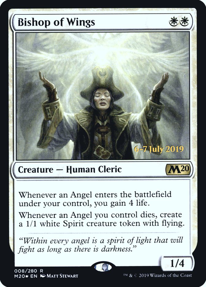 Bishop of Wings  [Core Set 2020 Prerelease Promos] | Gear Gaming Bentonville