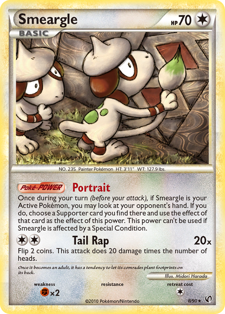 Smeargle (8/90) [HeartGold & SoulSilver: Undaunted] | Gear Gaming Bentonville