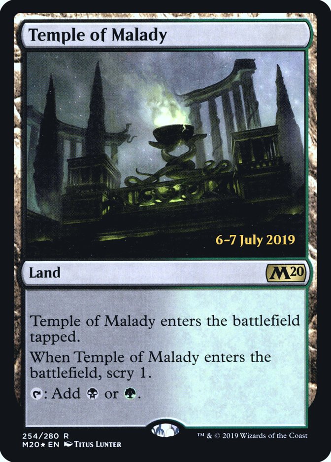 Temple of Malady  [Core Set 2020 Prerelease Promos] | Gear Gaming Bentonville