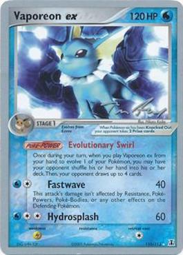 Vaporeon ex (110/113) (Legendary Ascent - Tom Roos) [World Championships 2007] | Gear Gaming Bentonville