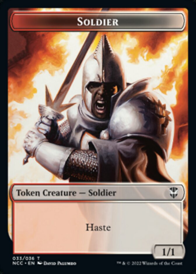 Soldier (33) // Devil Double-sided Token [Streets of New Capenna Commander Tokens] | Gear Gaming Bentonville