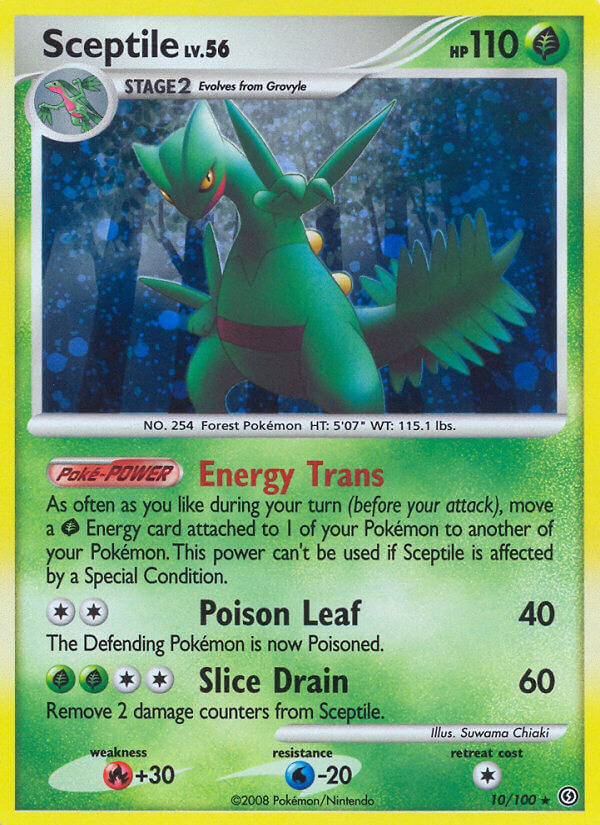 Sceptile (10/100) (Theme Deck Exclusive) [Diamond & Pearl: Stormfront] | Gear Gaming Bentonville