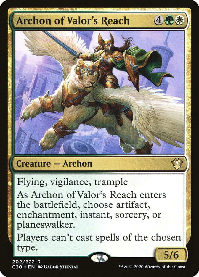 Archon of Valor's Reach [Commander 2020] | Gear Gaming Bentonville