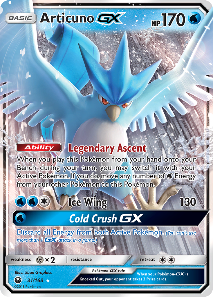 Articuno GX (31/168) [Sun & Moon: Celestial Storm] | Gear Gaming Bentonville