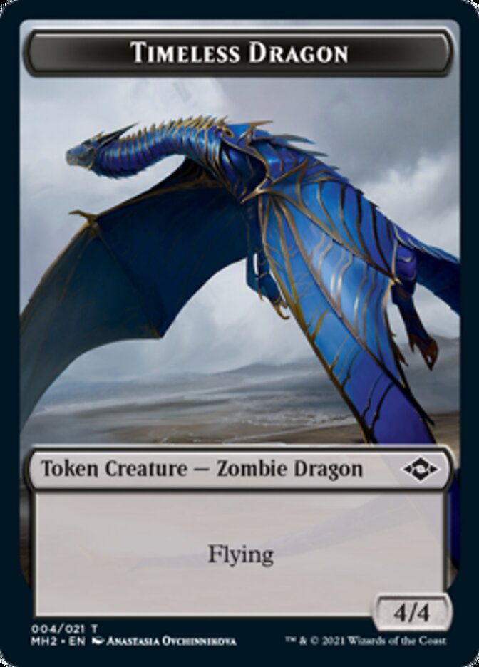 Timeless Dragon Token [Modern Horizons 2 Tokens] | Gear Gaming Bentonville