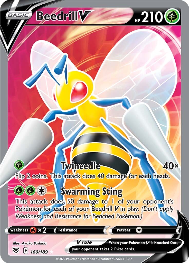 Beedrill V (160/189) [Sword & Shield: Astral Radiance] | Gear Gaming Bentonville