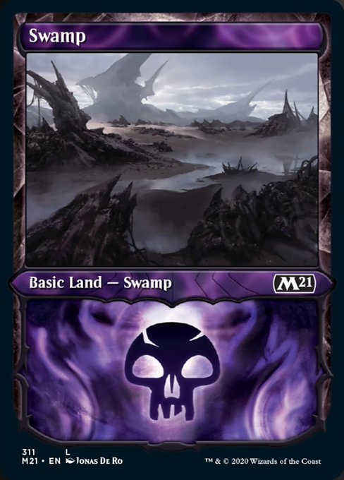 Swamp (Showcase) [Core Set 2021] | Gear Gaming Bentonville