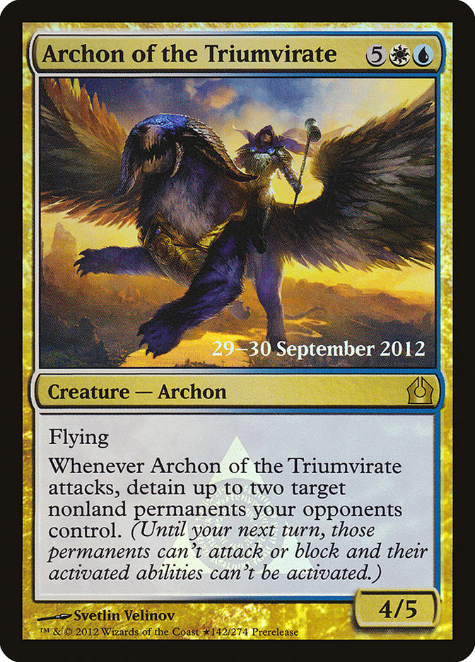 Archon of the Triumvirate [Return to Ravnica Prerelease Promos] | Gear Gaming Bentonville