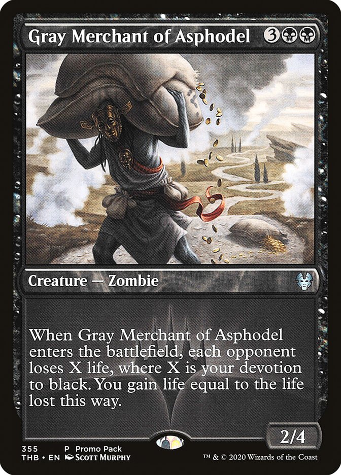 Gray Merchant of Asphodel (Promo Pack) [Theros Beyond Death Promos] | Gear Gaming Bentonville