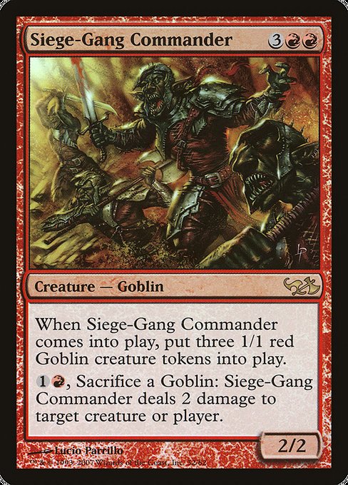 Siege-Gang Commander [Duel Decks: Elves vs. Goblins] | Gear Gaming Bentonville