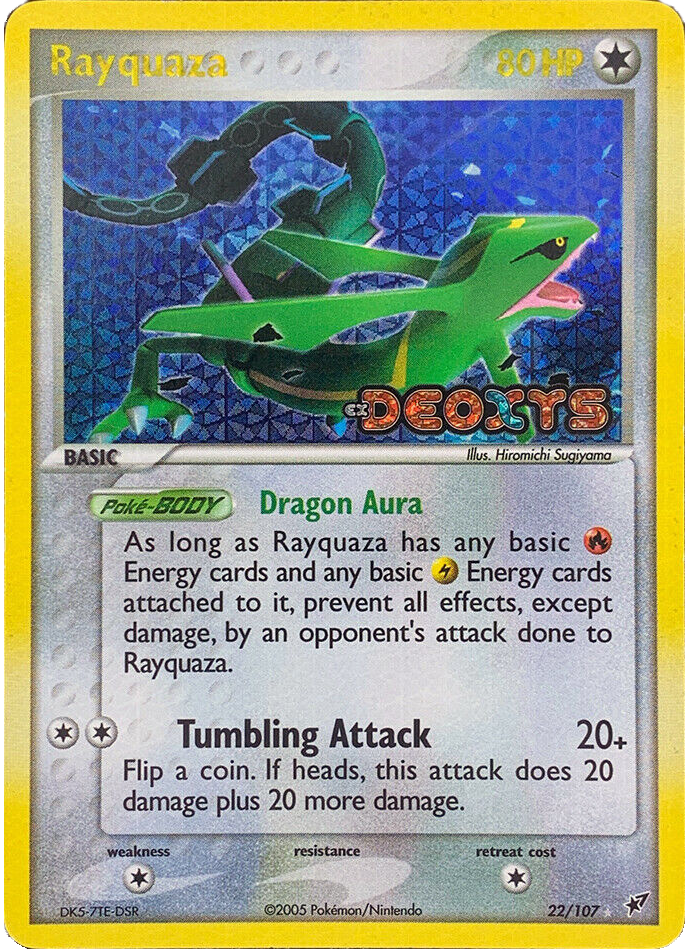 Rayquaza (22/107) (Stamped) [EX: Deoxys] | Gear Gaming Bentonville