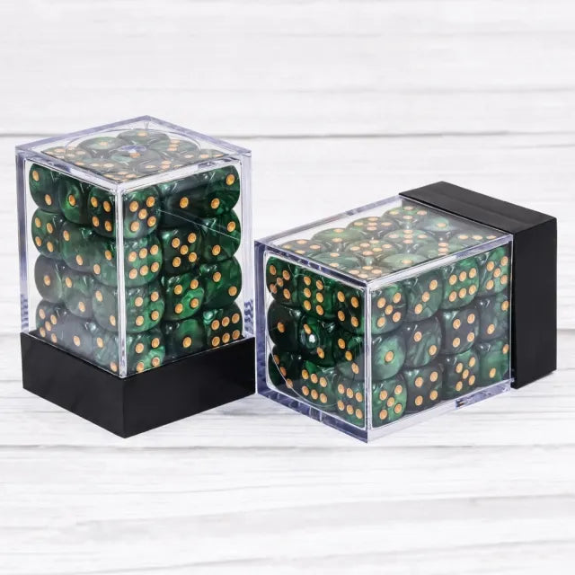 Green Pearl 12mm D6 block of 36 dice | Gear Gaming Bentonville