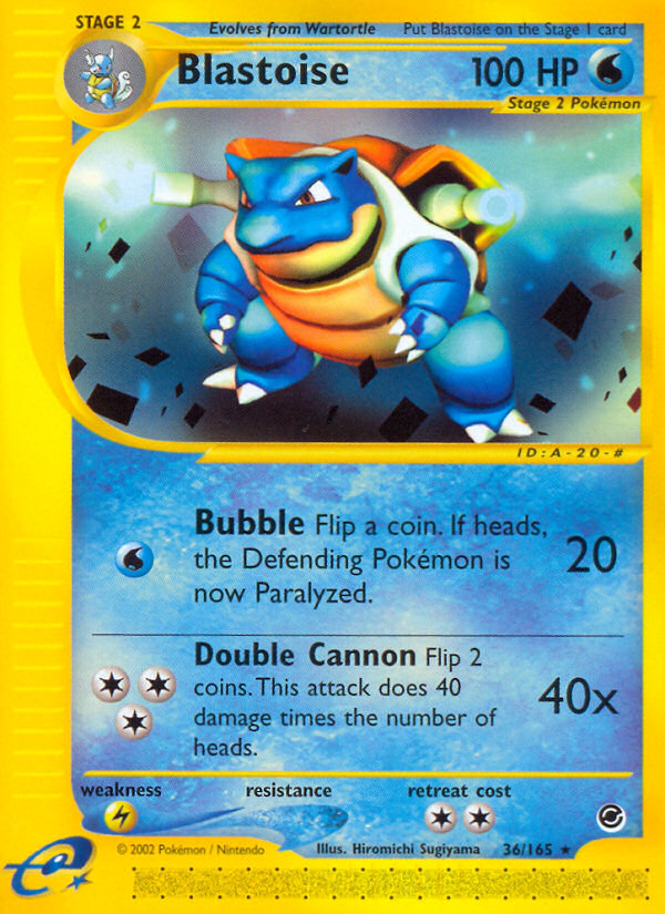 Blastoise (36/165) [Expedition: Base Set] | Gear Gaming Bentonville