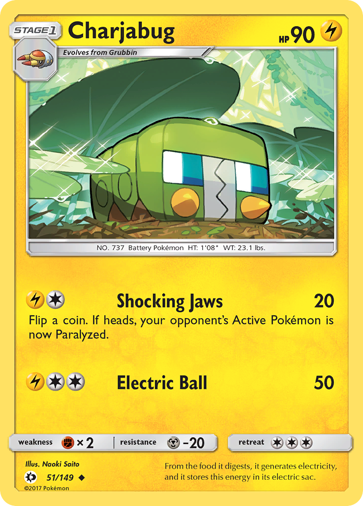 Charjabug (51/149) [Sun & Moon: Base Set] | Gear Gaming Bentonville