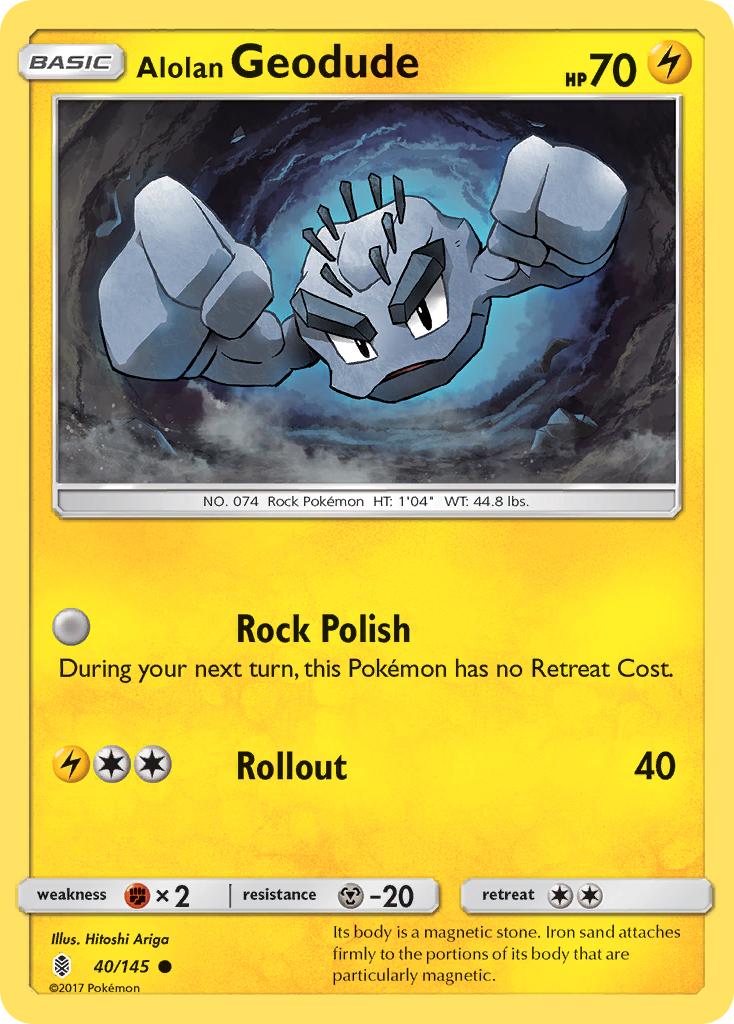 Alolan Geodude (40/145) [Sun & Moon: Guardians Rising] | Gear Gaming Bentonville