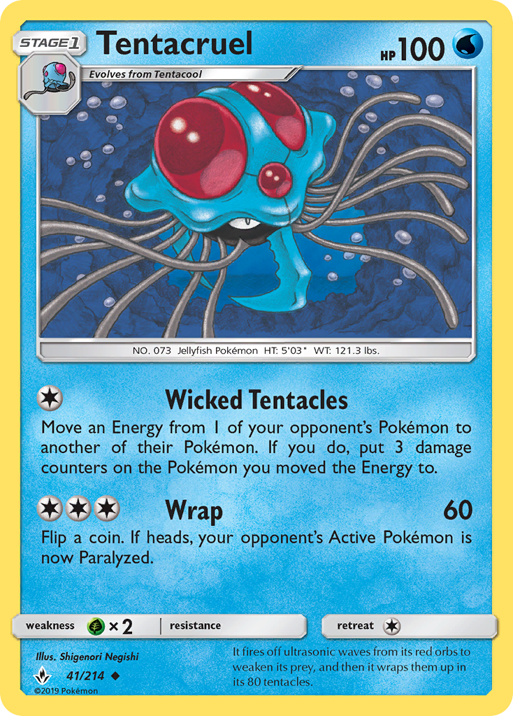 Tentacruel (41/214) [Sun & Moon: Unbroken Bonds] | Gear Gaming Bentonville