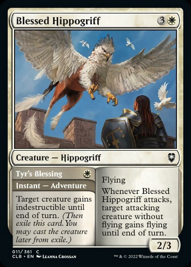 Blessed Hippogriff // Tyr's Blessing [Commander Legends: Battle for Baldur's Gate] | Gear Gaming Bentonville