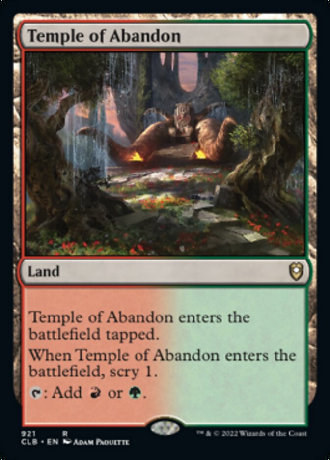 Temple of Abandon [Commander Legends: Battle for Baldur's Gate] | Gear Gaming Bentonville