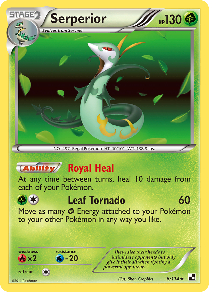 Serperior (6/114) [Black & White: Base Set] | Gear Gaming Bentonville