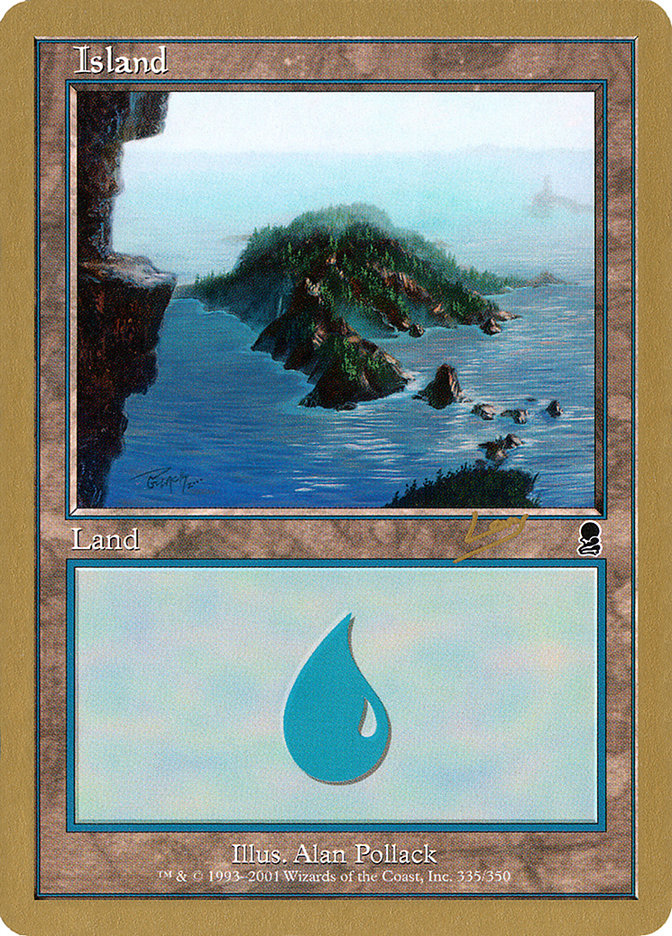 Island (rl335) (Raphael Levy) [World Championship Decks 2002] | Gear Gaming Bentonville